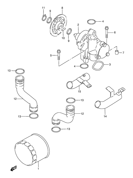 GSX750 Маслонасос
