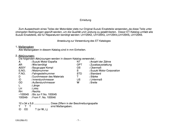 UH125 Catalog preface
