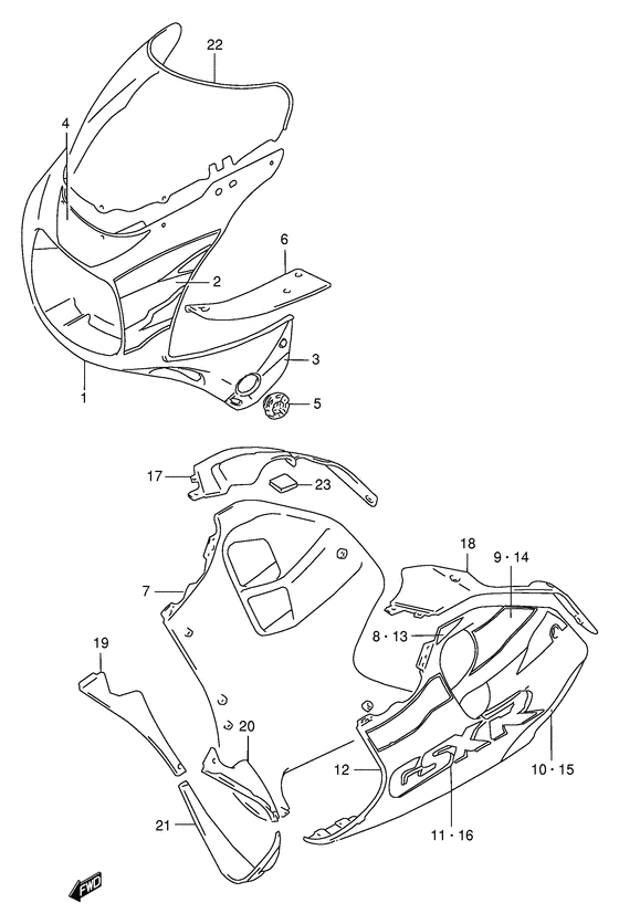 Cowling body