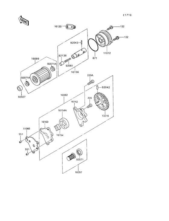 KL650 Масляный насос
