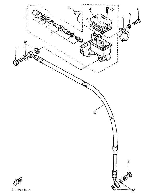 TT600W Главный тормозной цилиндр