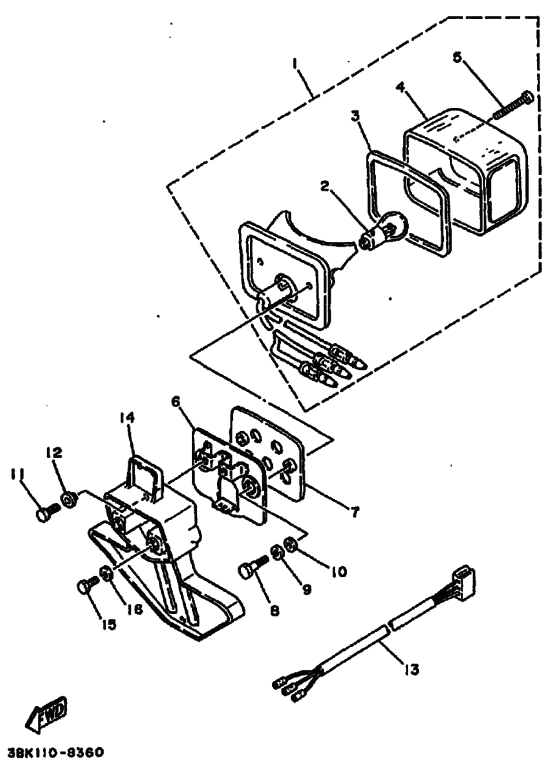 Taillight unit ass`y