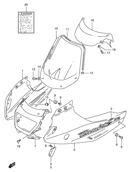 Cowling body