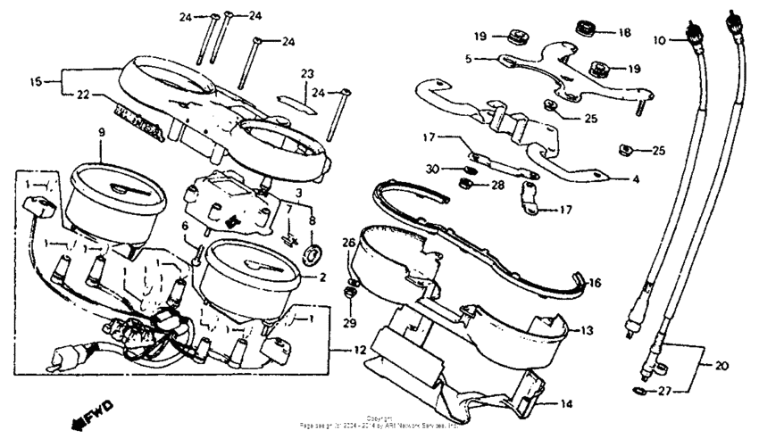 CB750SC Приборы