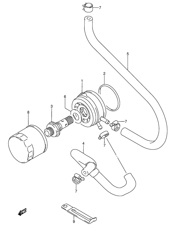 Oil cooler - oil filter