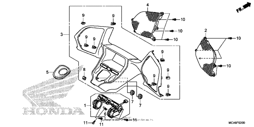 GL1800 Приборная панель