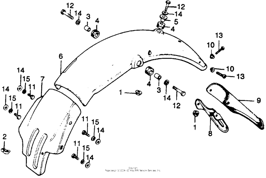 CT125 Задний бампер