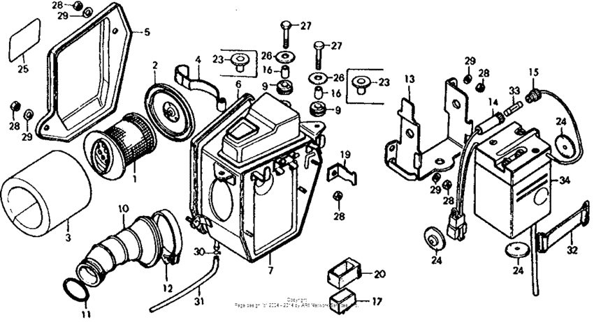 Air cleaner + battery