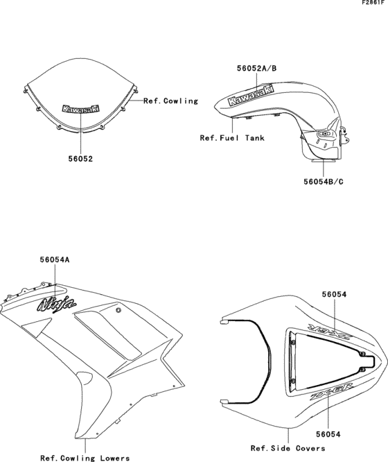 ZX600 Decals(yellow)(p8f)