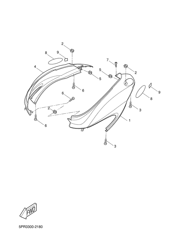 XN150 Боковые обтекатели
