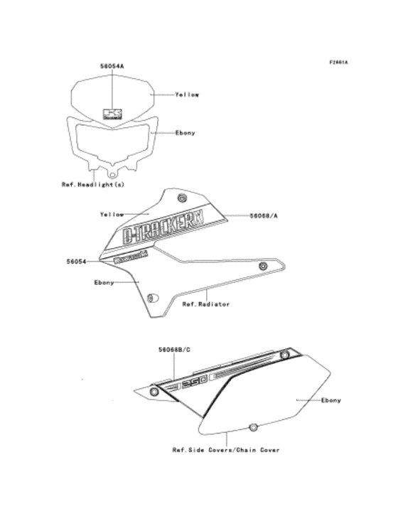 KLX250 Наклейки