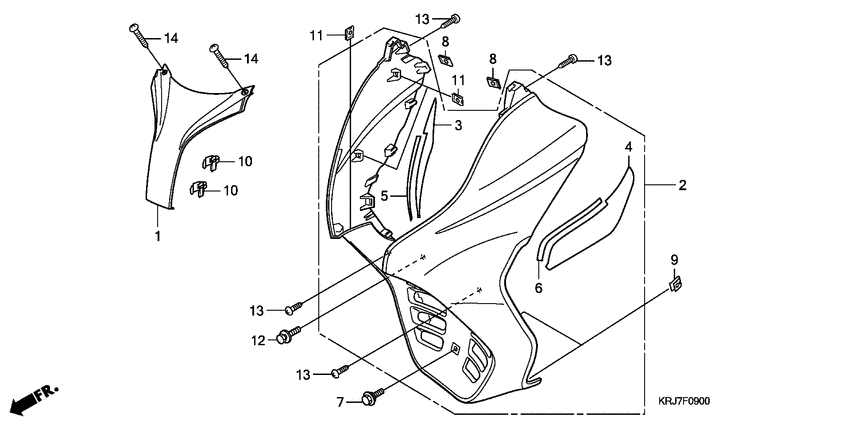 FES150 Front cover shutter