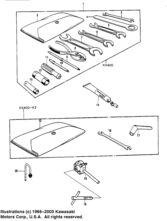 Owner tools/special service tools