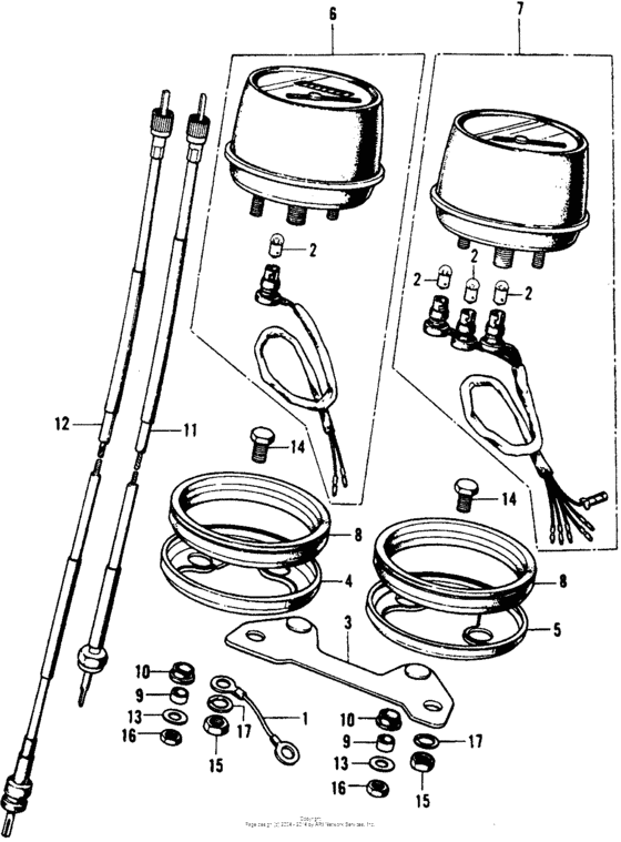 Speedometer + tachometer k3-k4