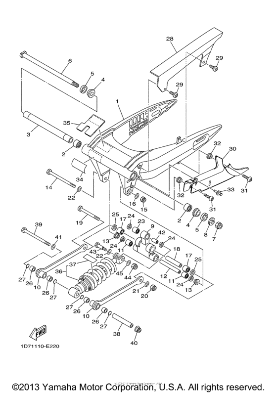 XV1900AS Задний рычаг подвески