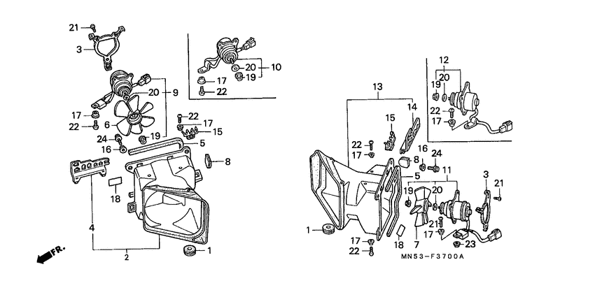 Cooling fan/shroud