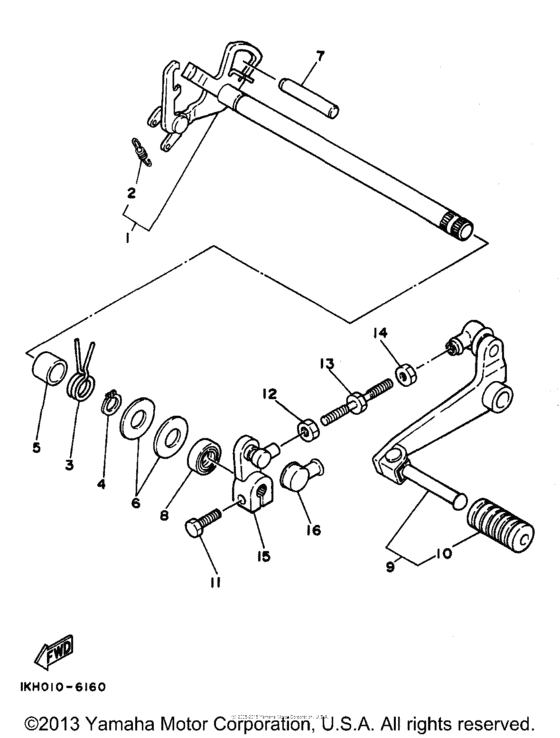 XT225K Переключение скоростей
