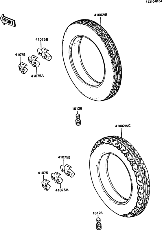 ZX550 Покрышки