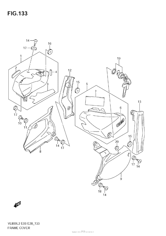 VZ800 Frame Cover (Vl800  E28)