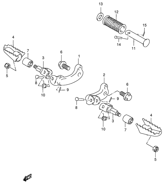 DF125 Подножки