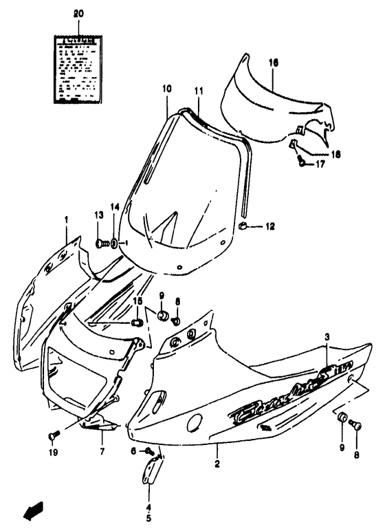 Cowling body