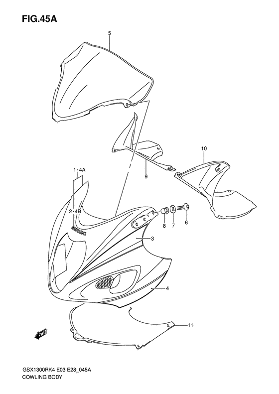 Cowling body