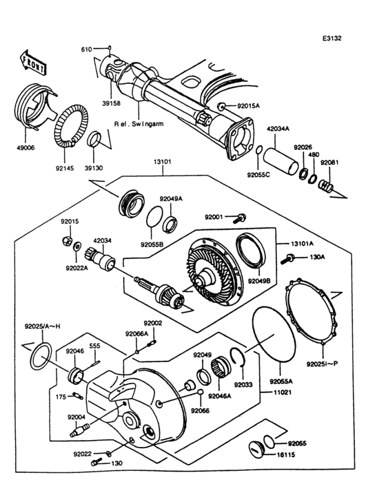 Drive shaft/final gear(1/2)