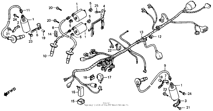 Wire harness + ignition coil