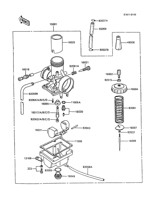 Carburetor(1/2)(kx60-b1/b2/b3)