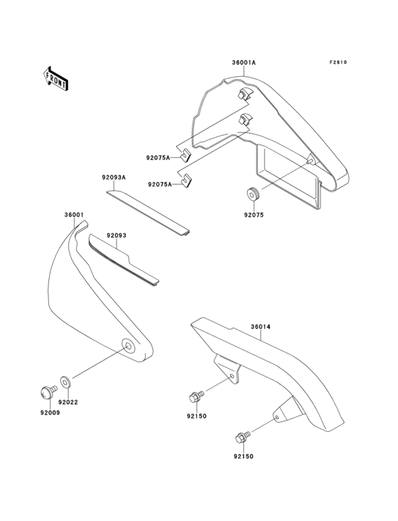 VN400 Боковые обтекатели