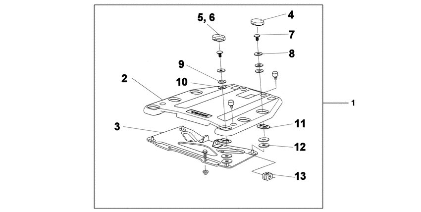 Top box bracket