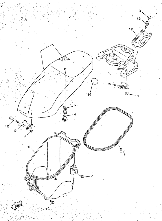 YN50R Сиденье