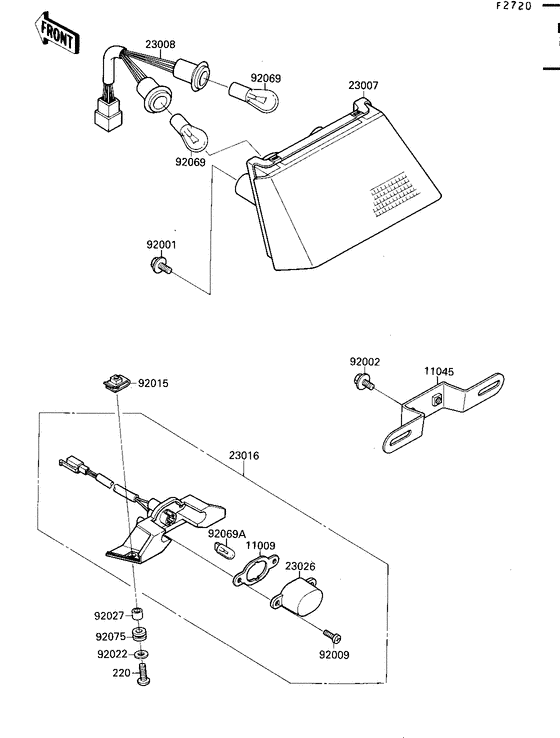 Taillight unit ass`y
