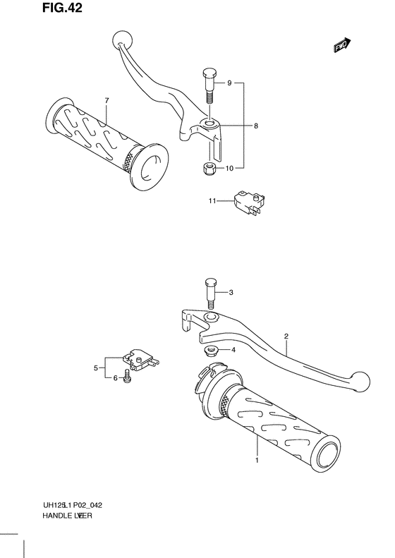 UH125 Рулевой рычаг