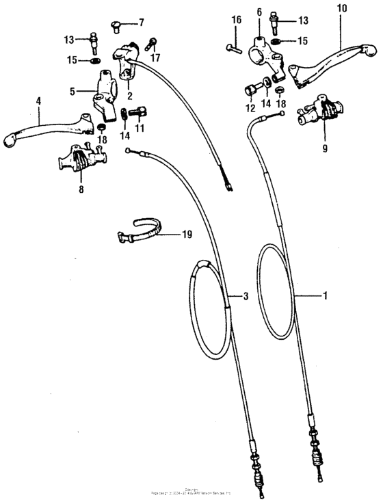 Stop switch + handle lever