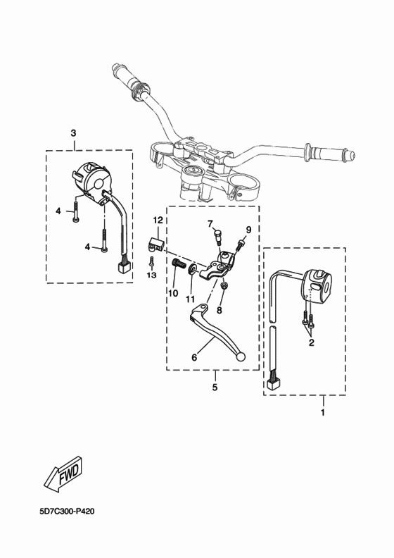Handle switch & lever