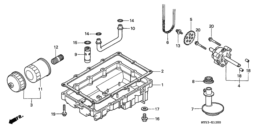 Oil pump/oil pan