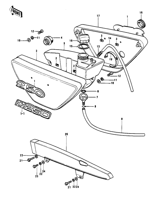 Side covers/oil tank/chain cover