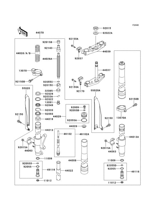 Front fork(1/2)