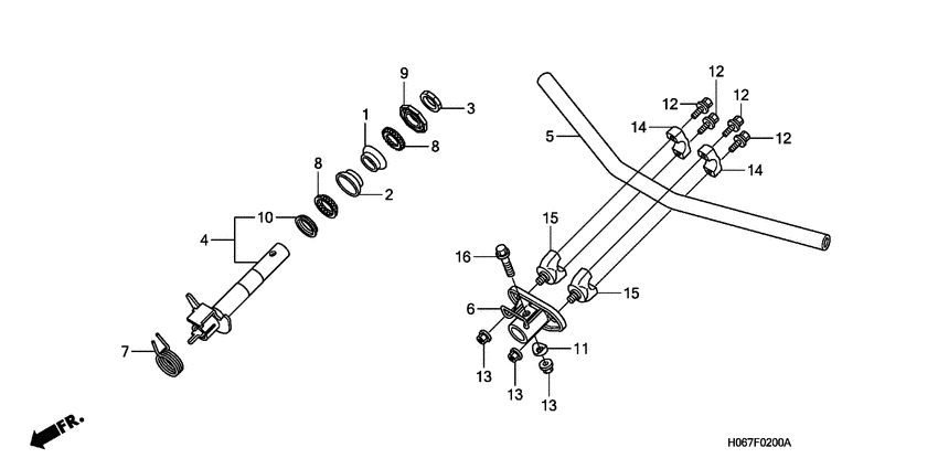Handle pipe/steering stem