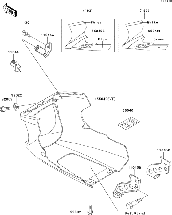 Cowling lowers(1/2)(ex500-a7)