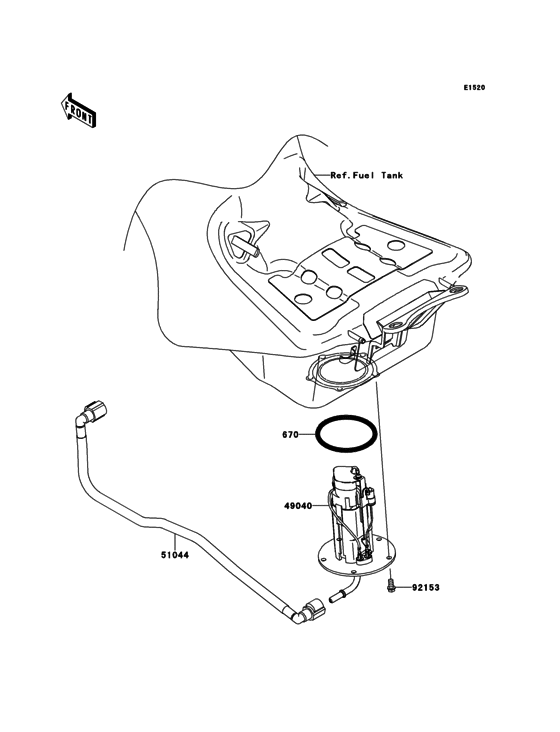 ZG1400 Топливный насос