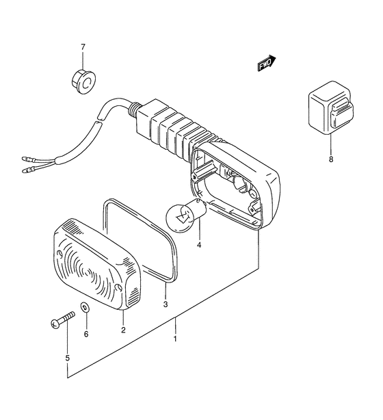 Rear turnsignal lamp