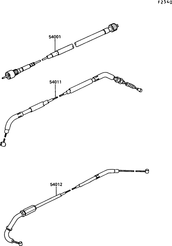 Z550 Тросы управления