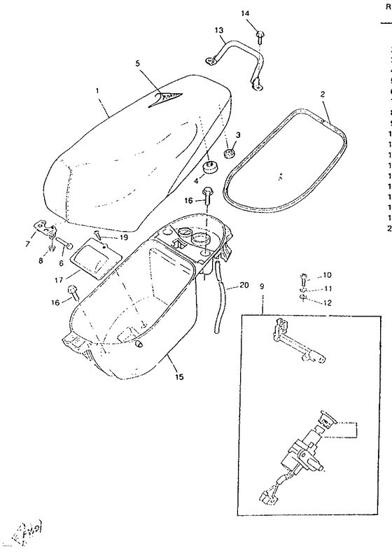 CW50RS Seat. carrier
