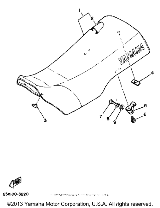 YZ490K Сиденье