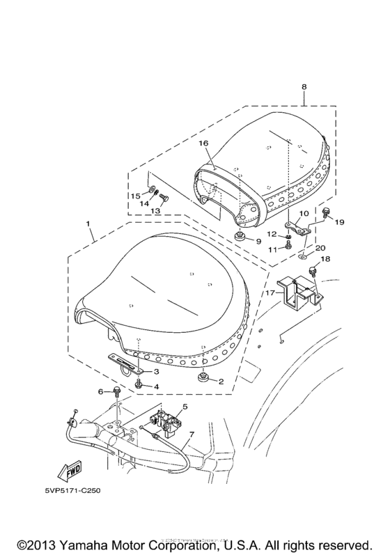 XV17ATT Сиденье