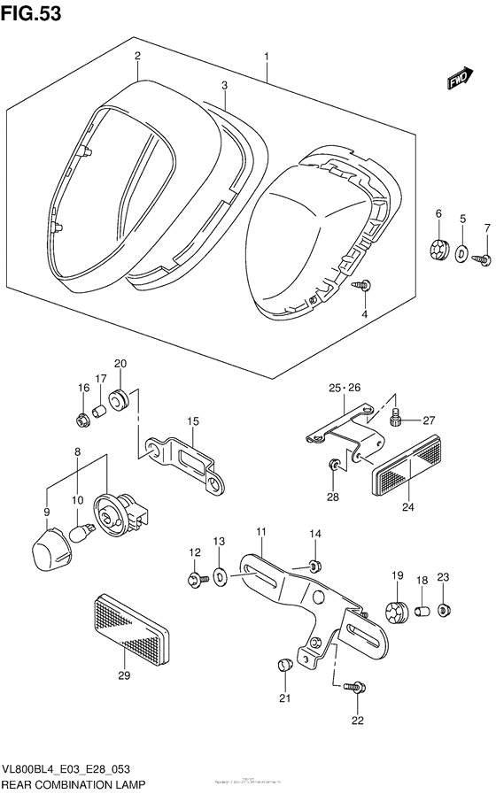 Rear Combination Lamp (Vl800Bl4 E28)