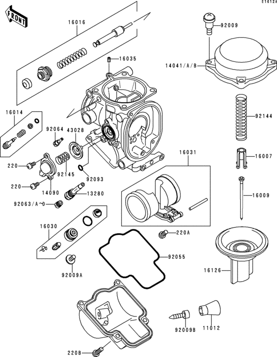 ZX900 Carburetor parts(1 / 2)-zx900ce026341