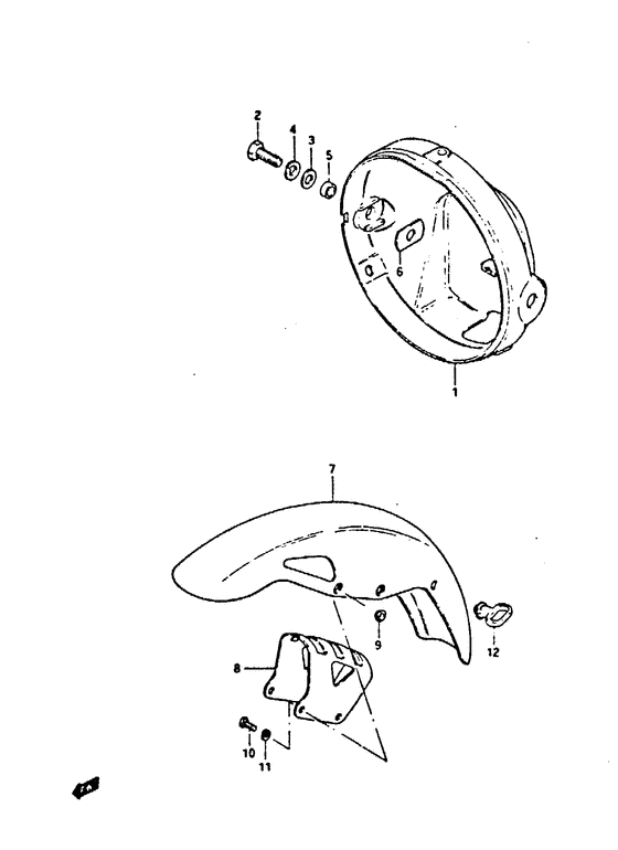 Headlamp housing - front fender